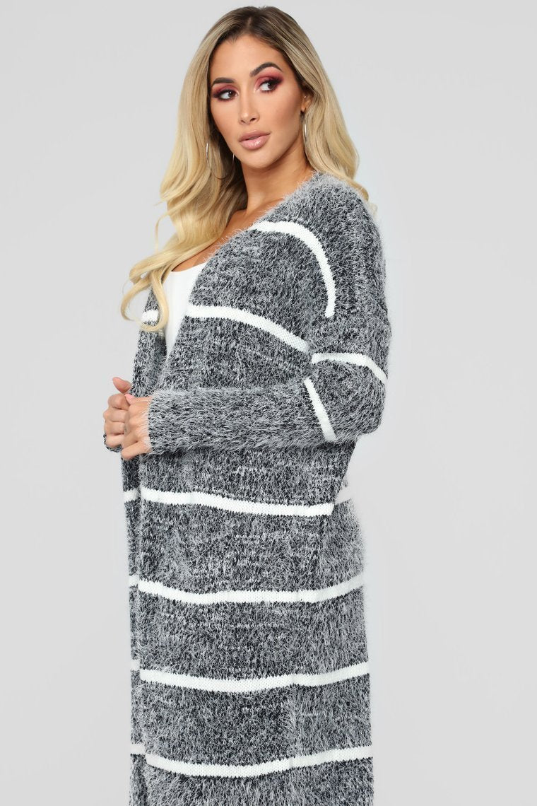 Warm Enough Cardigan - Charcoal