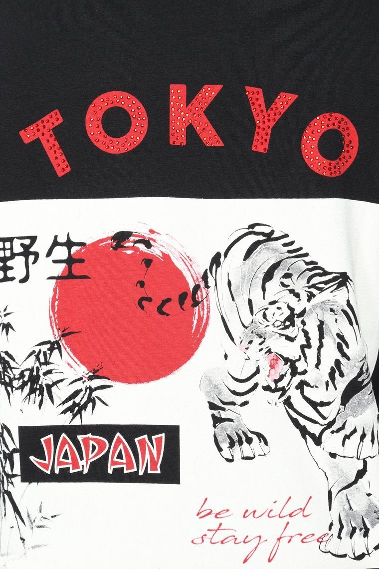 Haut Fille Tokyo - Noir