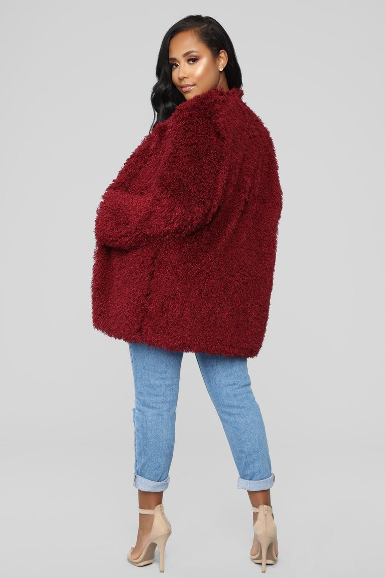 Seems Like A Crush Cardigan - Wine