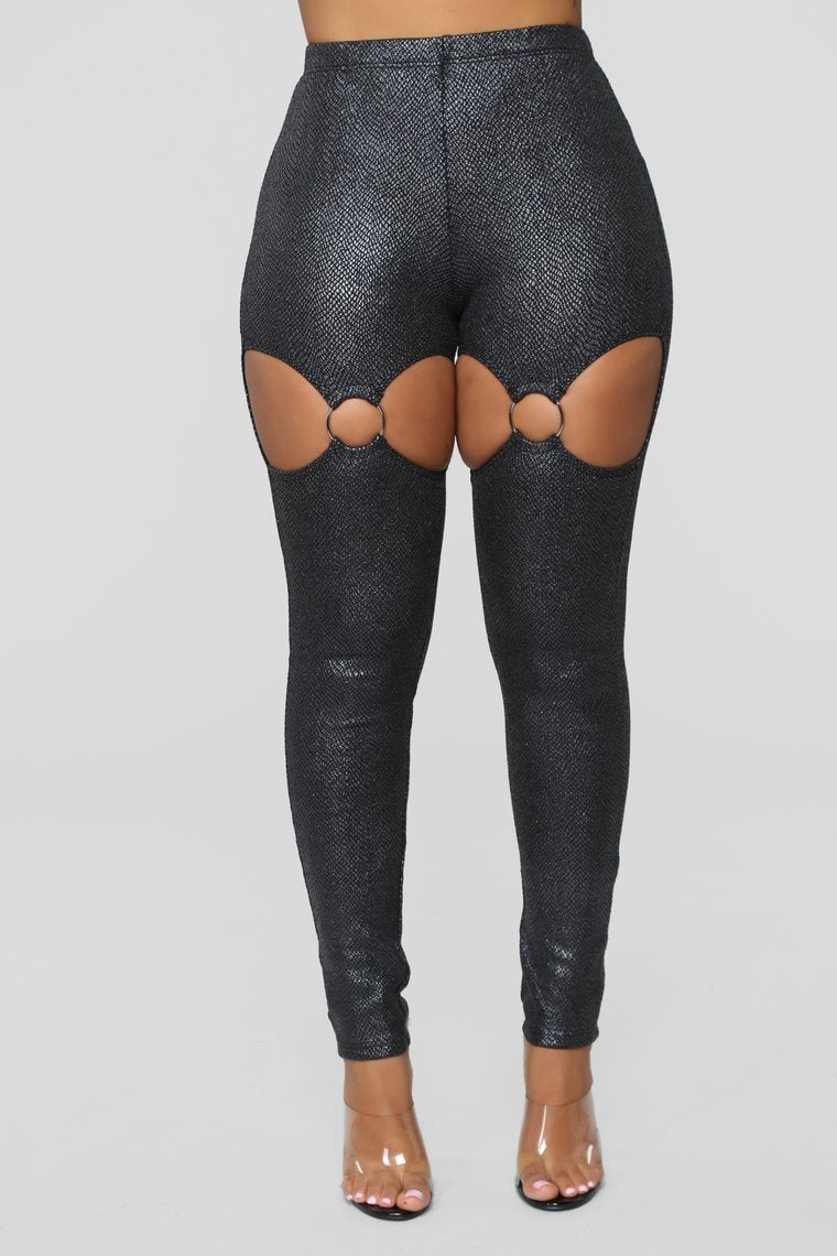 Legging Oh What A Snake - Noir