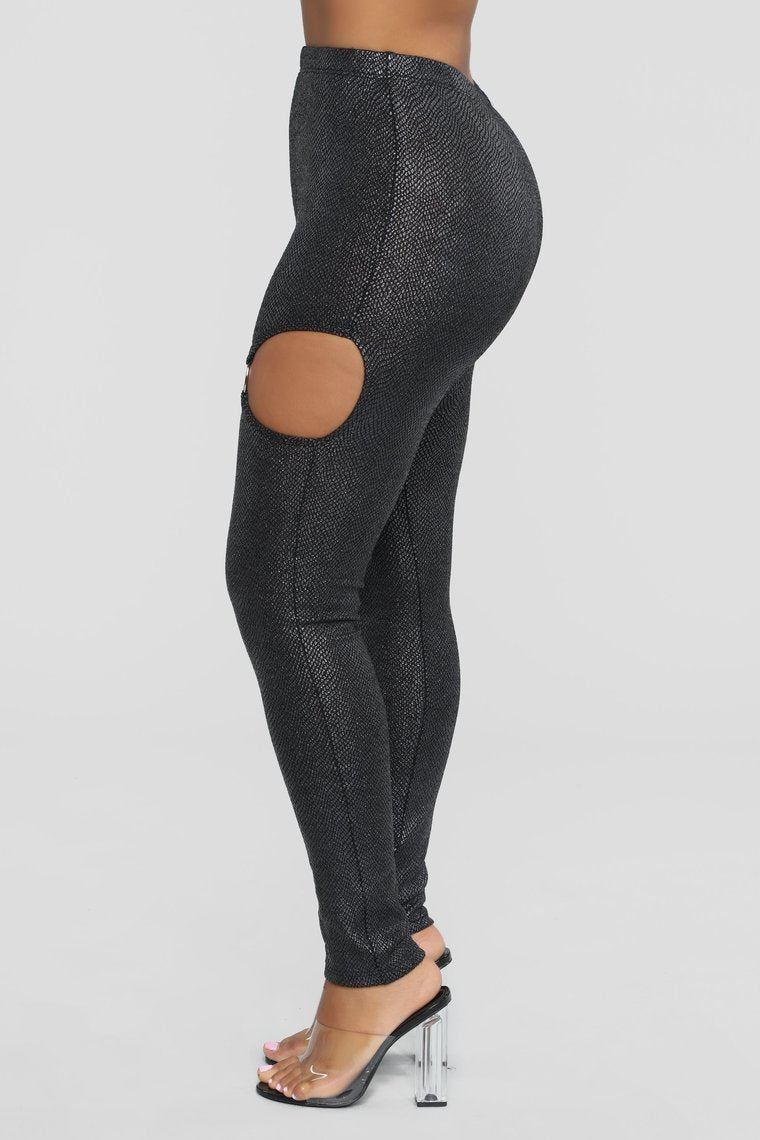 Legging Oh What A Snake - Noir