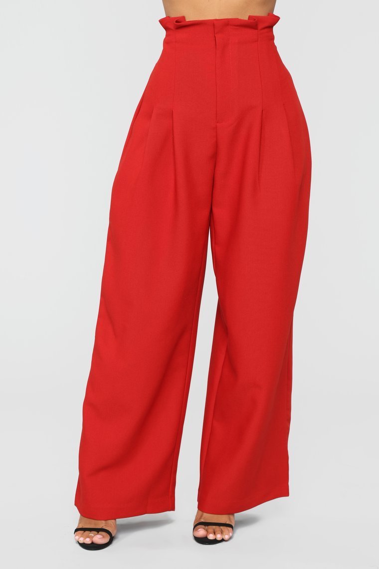 Gardons les pantalons simples-rouille