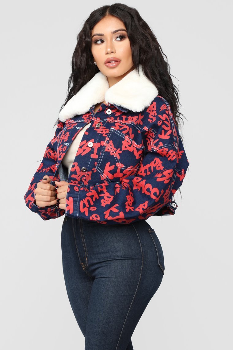 Lets Talk Denim Jacket - Dark Wash