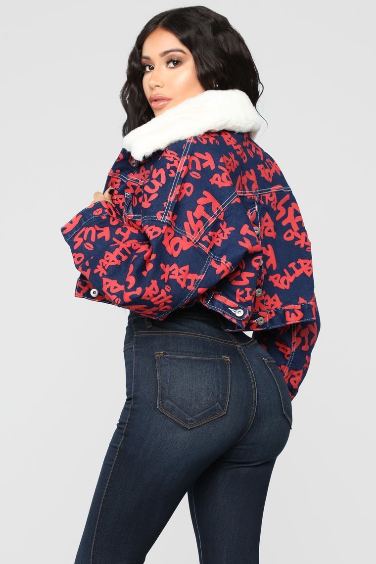 Lets Talk Denim Jacket - Dark Wash