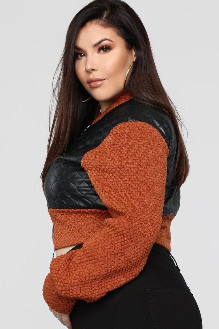 Veste Call Me First - Rouille / Combo
