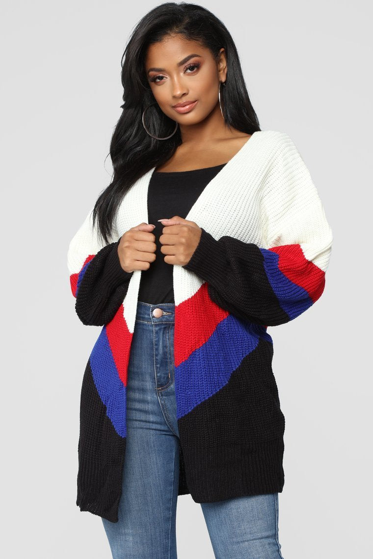 Get Comfy Cardigan - Ivoire / Combo