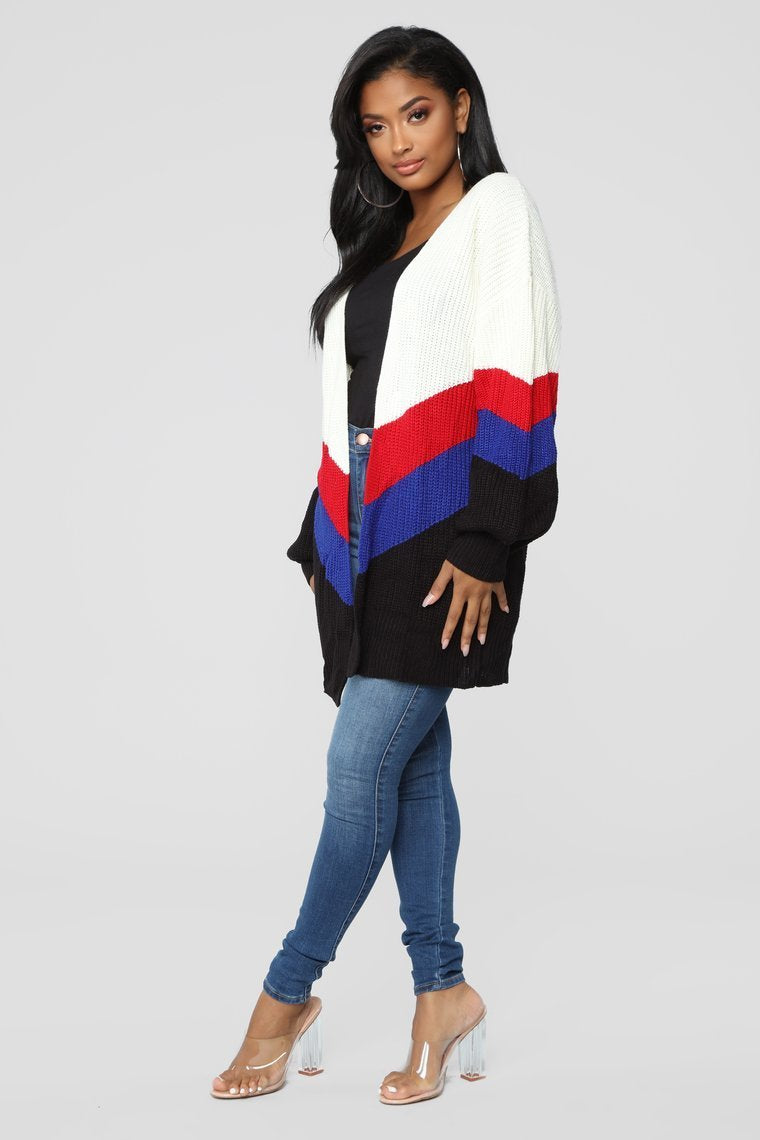 Get Comfy Cardigan - Ivoire / Combo