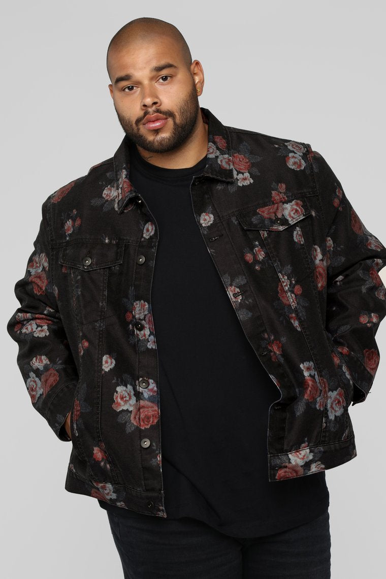 Dominick Denim Jacket - Black/Combo