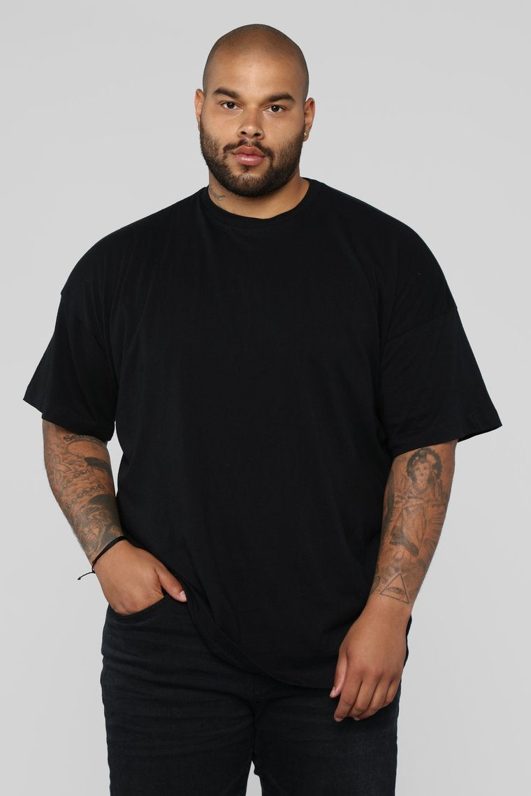 T-shirt oversize Essential - Noir