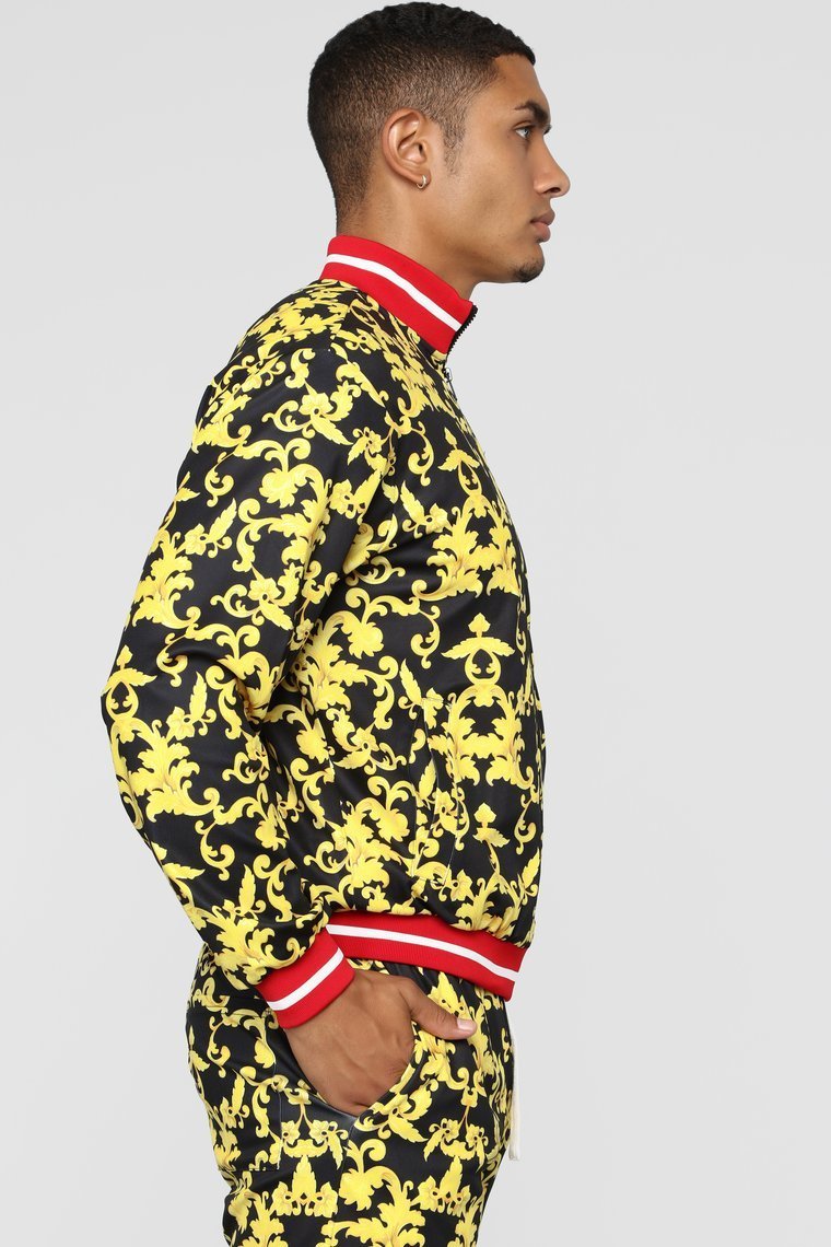 Keep Talkin' Jacket - Black/Gold