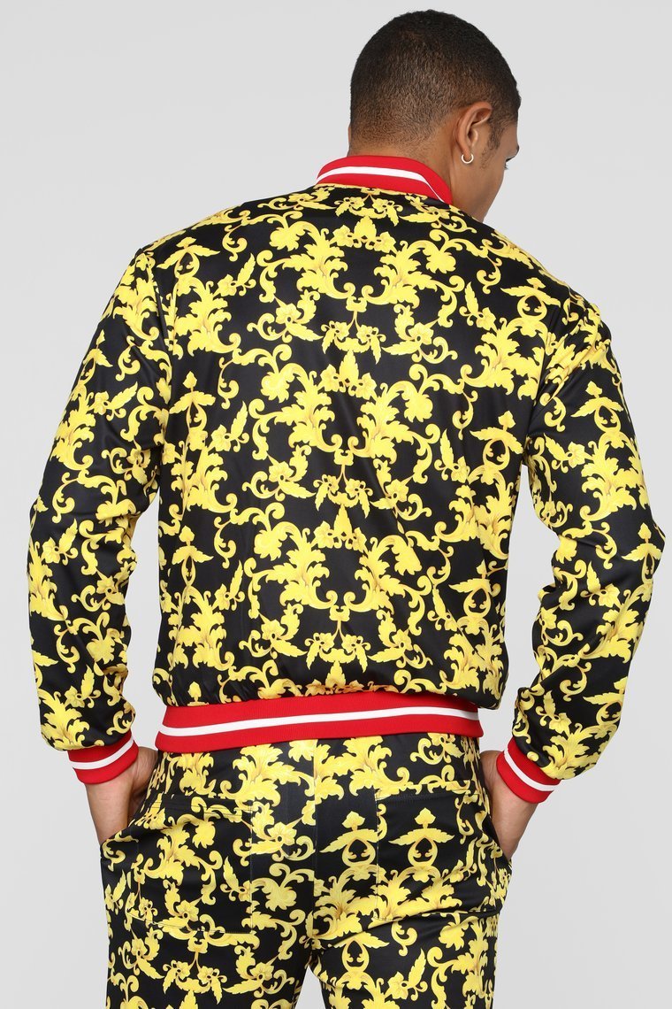 Keep Talkin' Jacket - Black/Gold