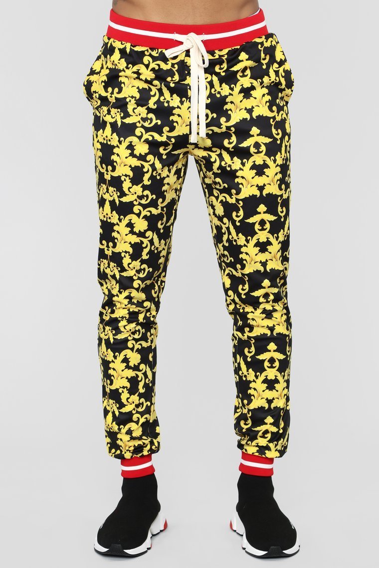 Keep Talkin' Joggers - Black/Gold