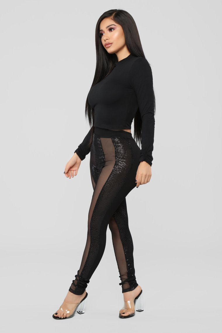 Bar Hopping Leggings - Black