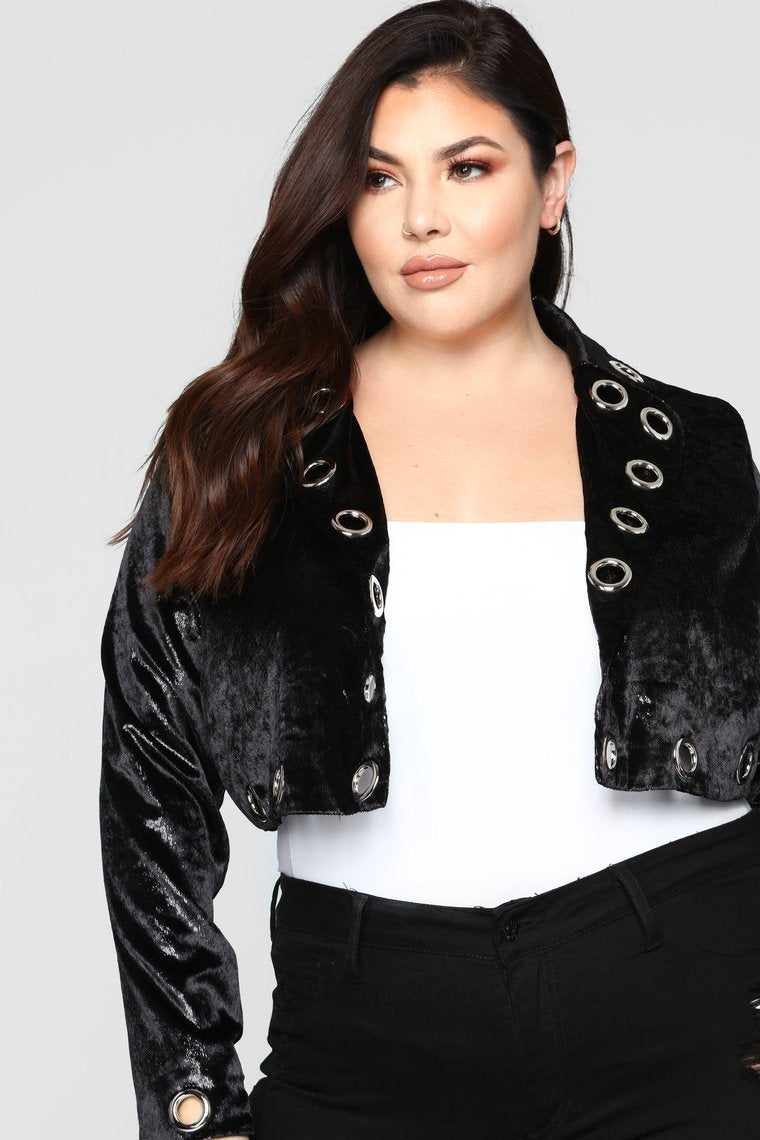 After Dark Grommet Jacket - Black