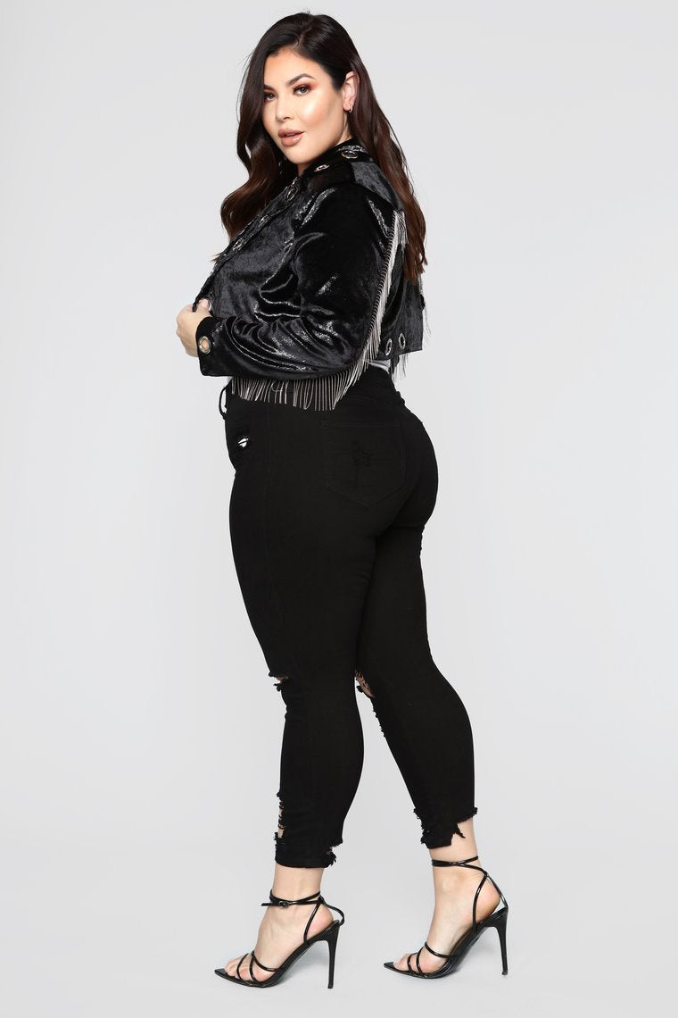 After Dark Grommet Jacket - Black