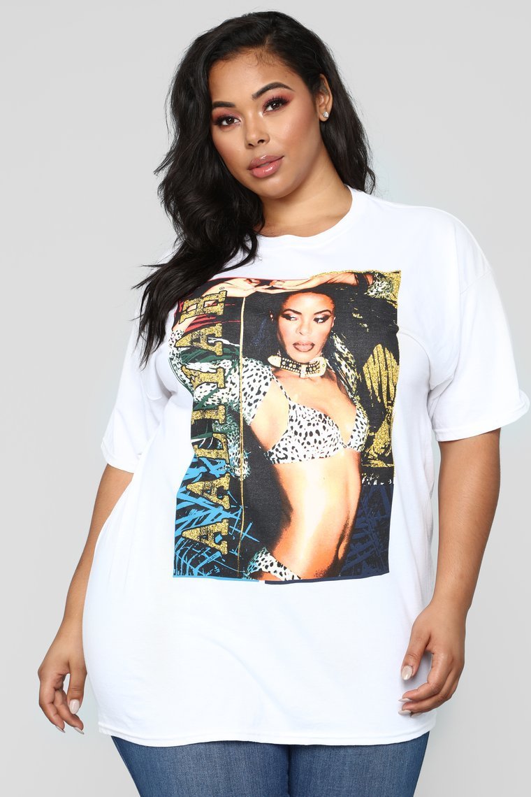 Aaliyah Tunic Tee - White