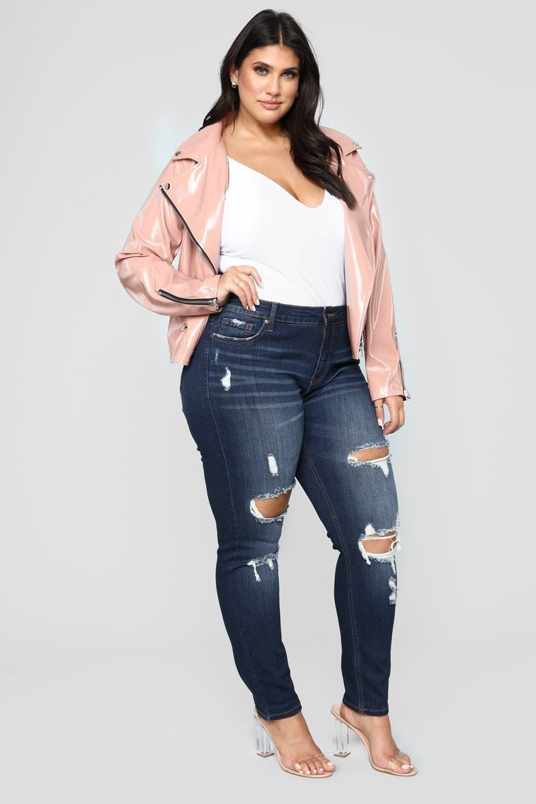 Ride Or Die Moto Jacket - Rose