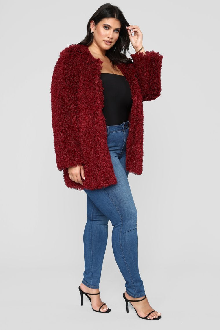 Seems Like A Crush Cardigan - Wine