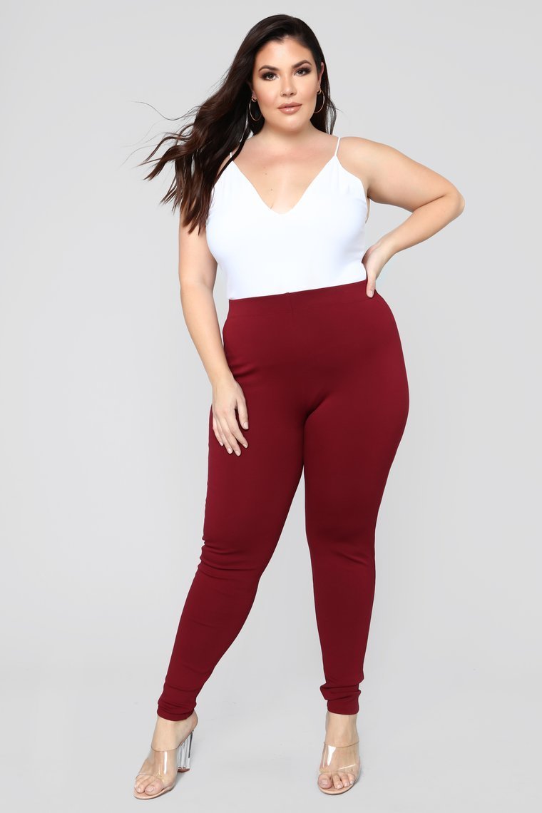 Almost Everyday Leggings - Burgundy