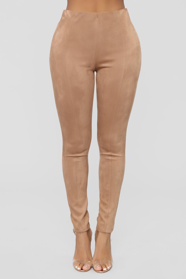 You Know Who I Am Suede Leggings - Mocha