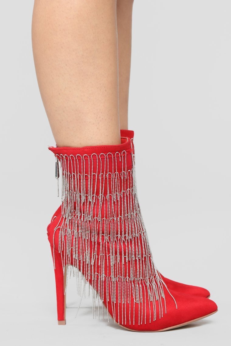 You Are A Rockstar Bootie - Red