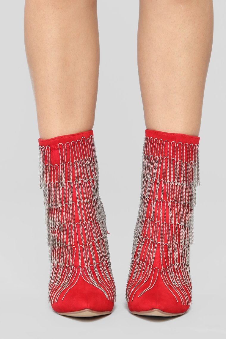 You Are A Rockstar Bootie - Red