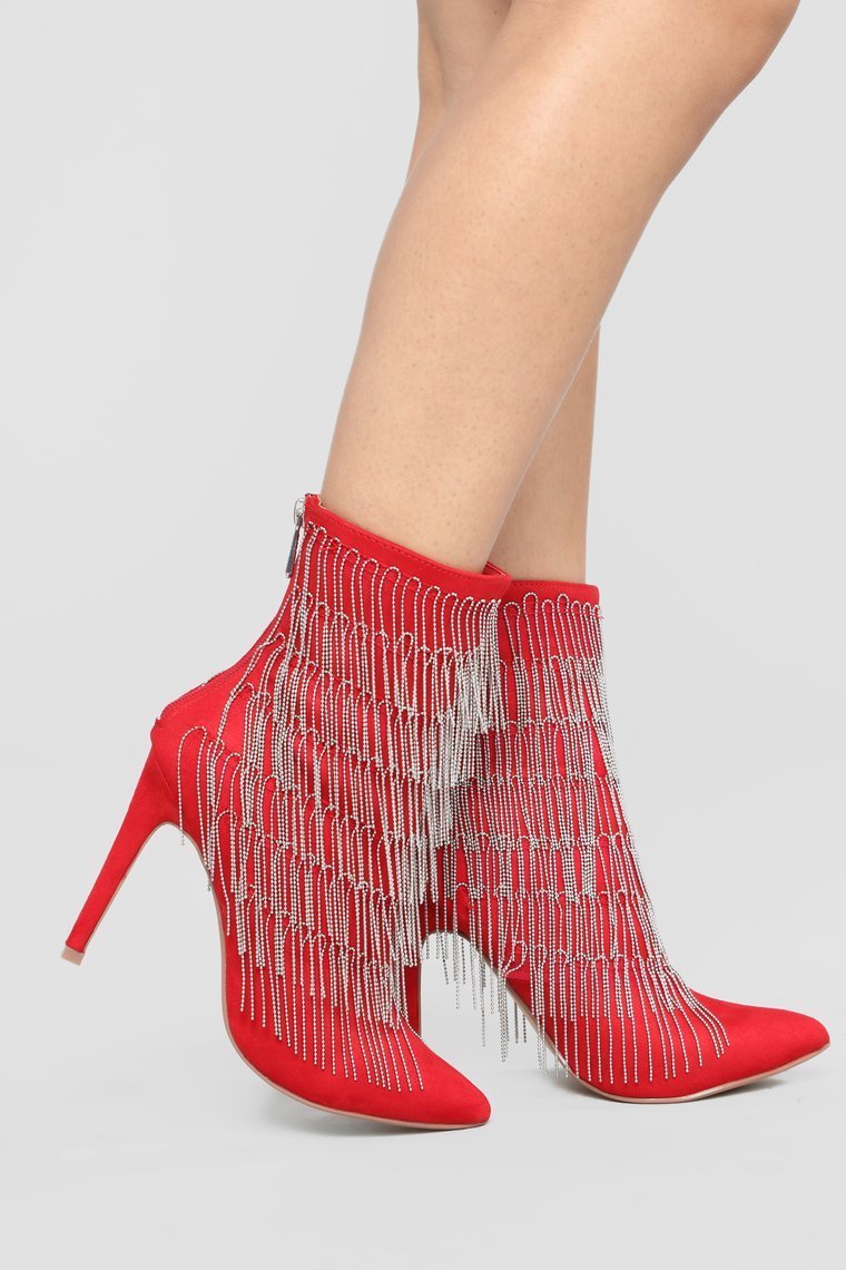 You Are A Rockstar Bootie - Red