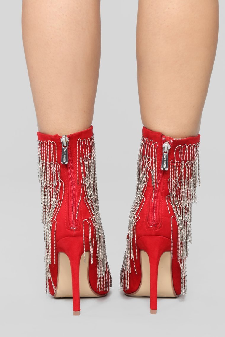 You Are A Rockstar Bootie - Red