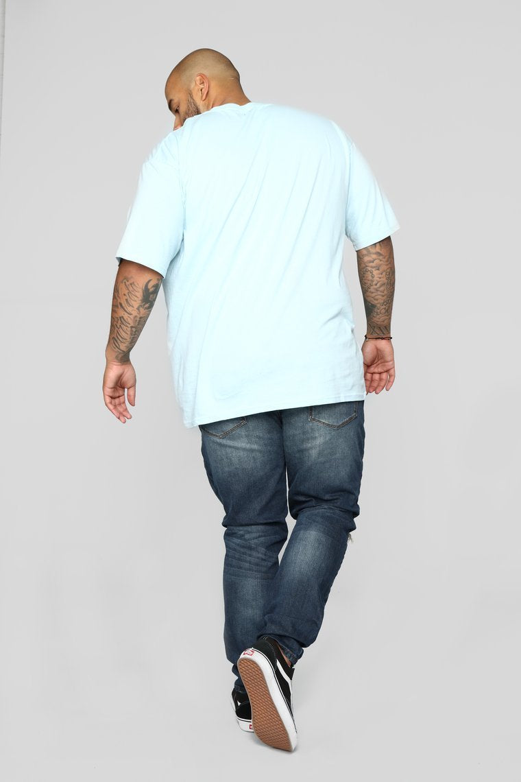 Flamingo Short Sleeve Tee - Bleu