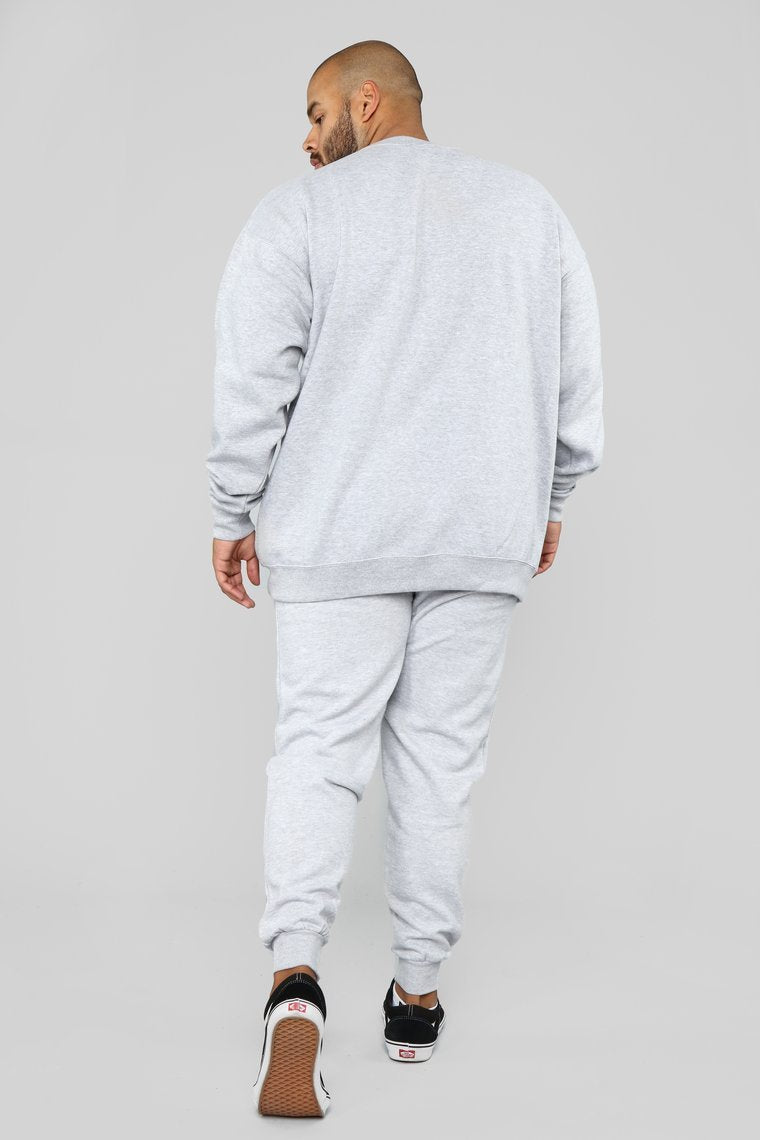 Kurt Crew Sweatshirt - Heathered Grey