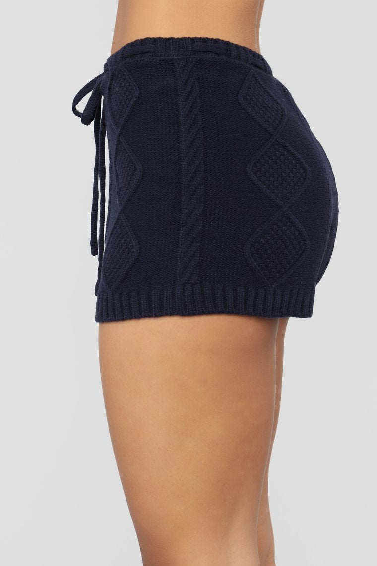 It's Only You Short Set-Navy