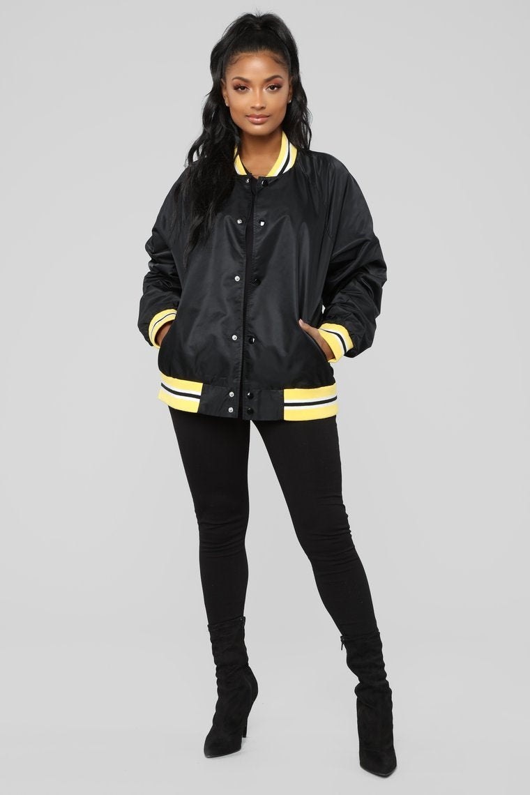 Torre Casual Jacket - Black/Yellow