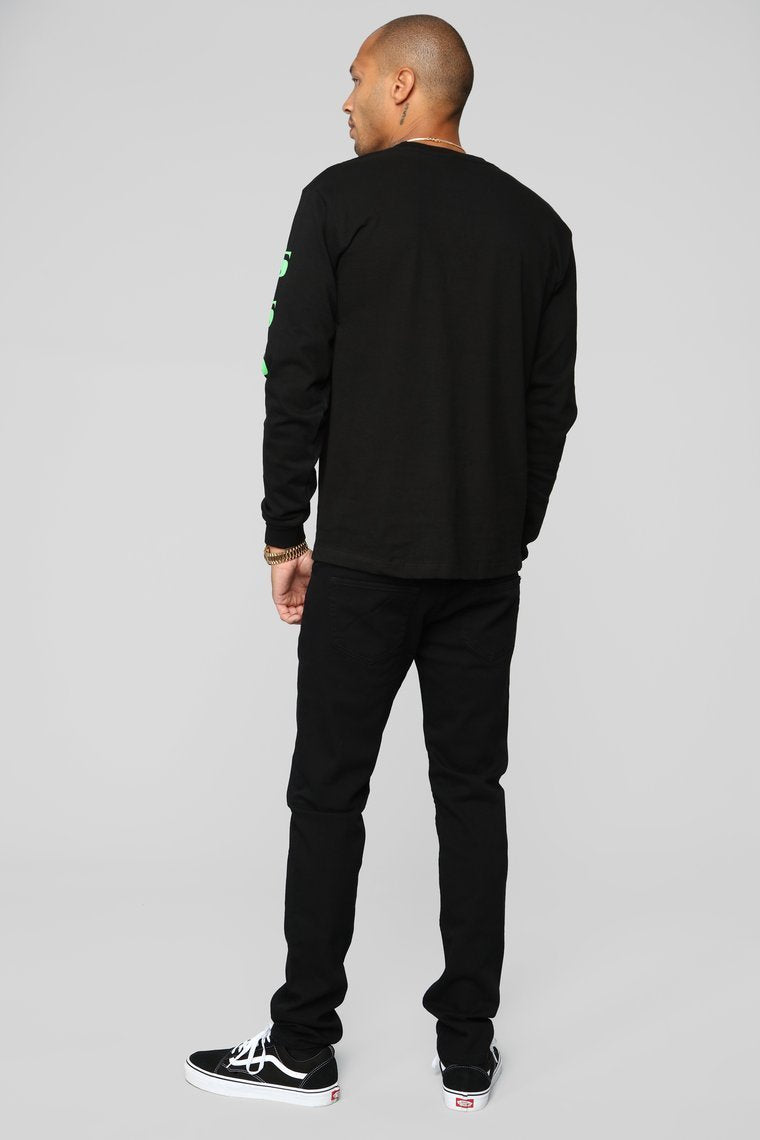 this is a Long long  alt text for all i se is dollar signs long  sleeve tee three