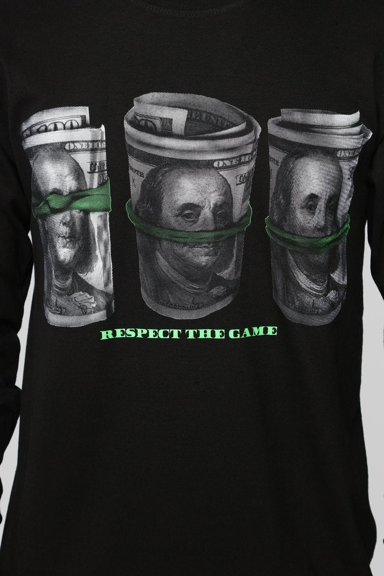 this is a Long long  alt text for all i se is dollar signs long  sleeve tee four