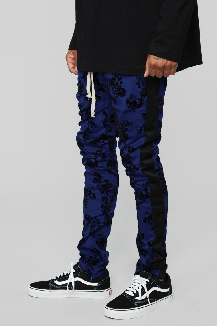 Petal To The Metal Track Pants - Blue