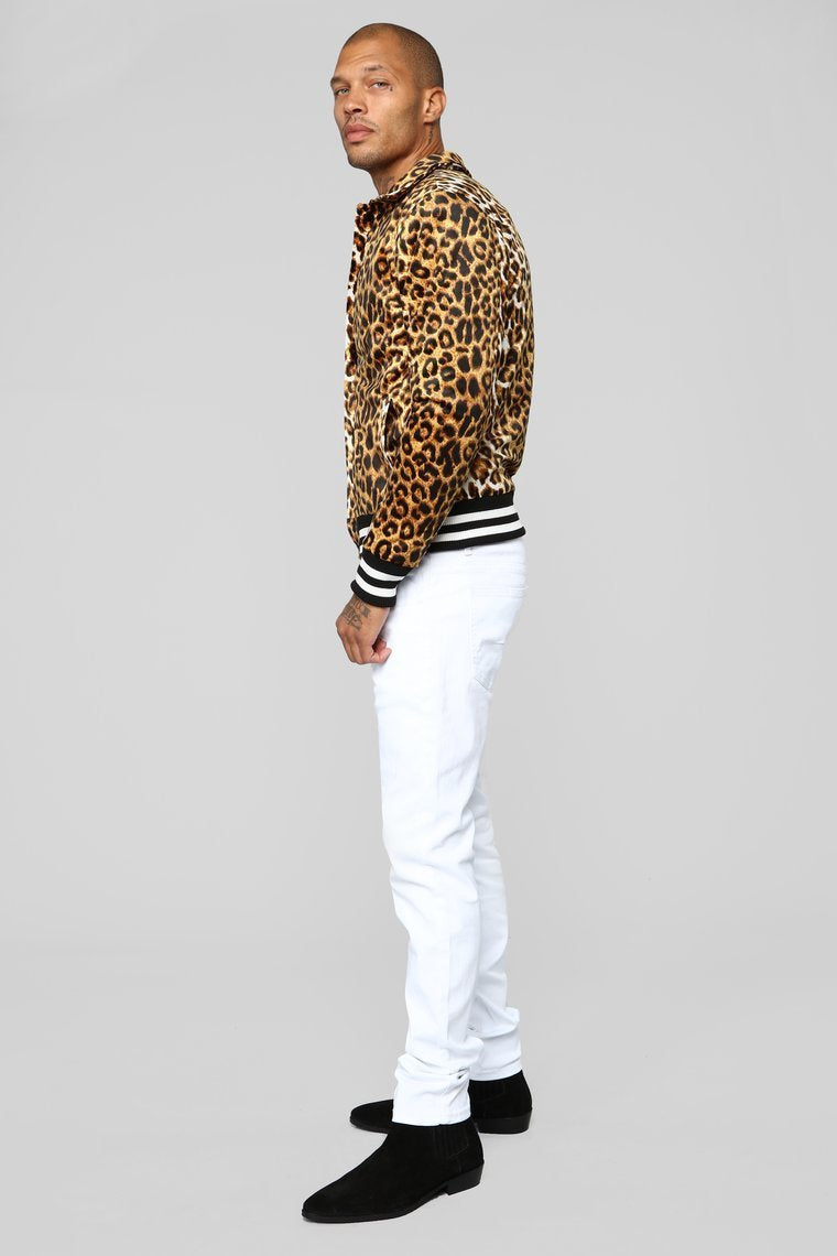 Forever Young Varsity Jacket - Black