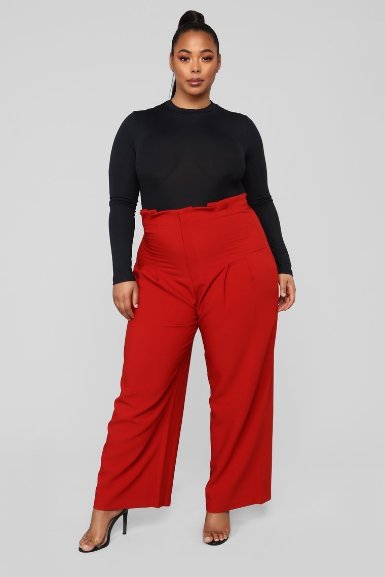 Gardons les pantalons simples-rouille