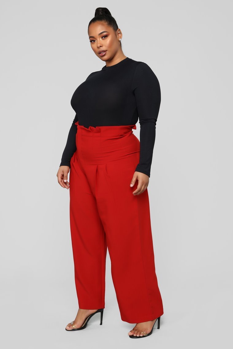 Gardons les pantalons simples-rouille