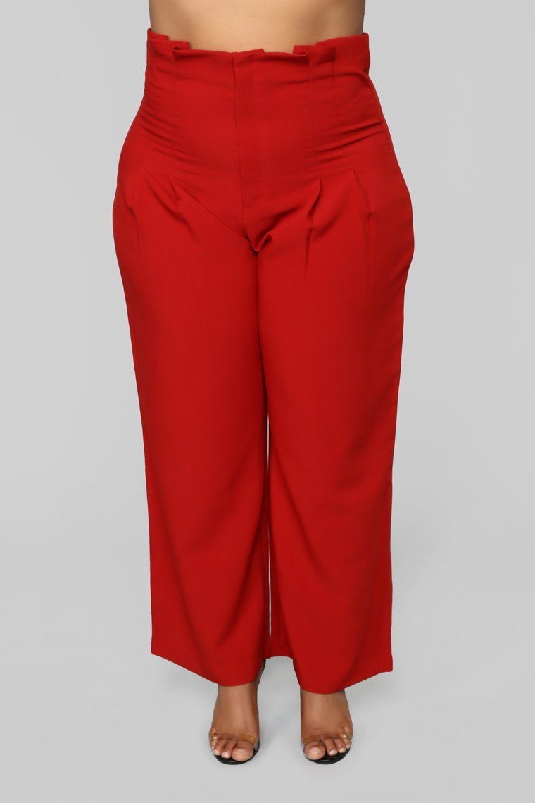 Gardons les pantalons simples-rouille