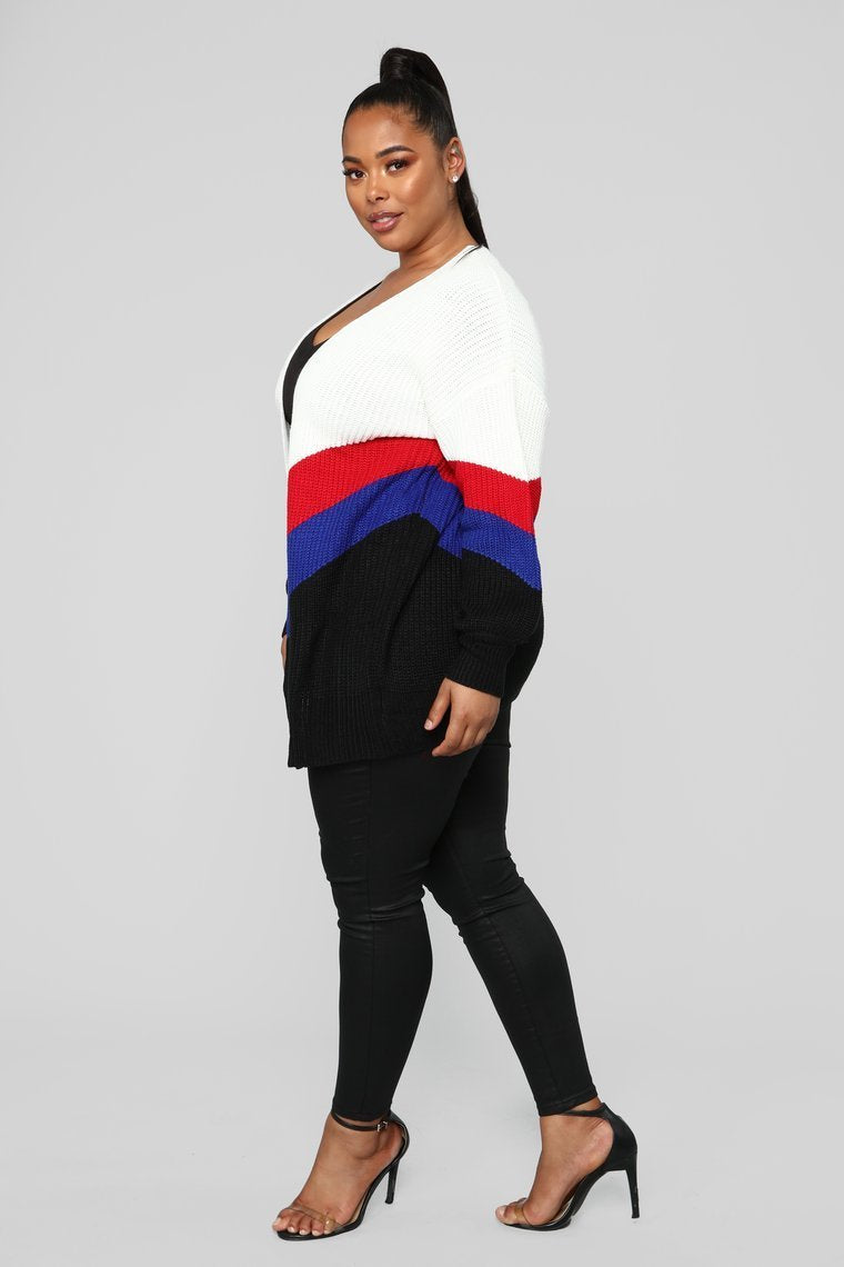 Get Comfy Cardigan - Ivoire / Combo