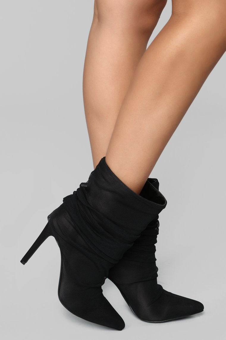 You Deserve It Heeled Bootie - Black