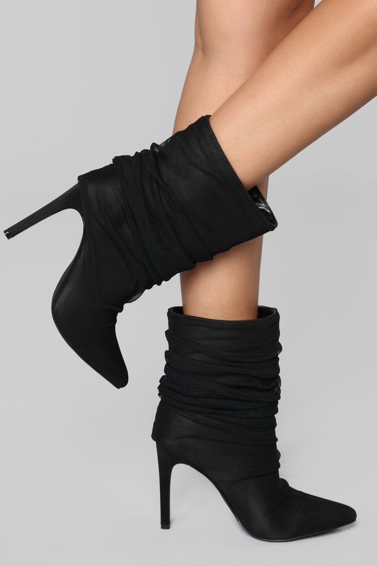 You Deserve It Heeled Bootie - Black