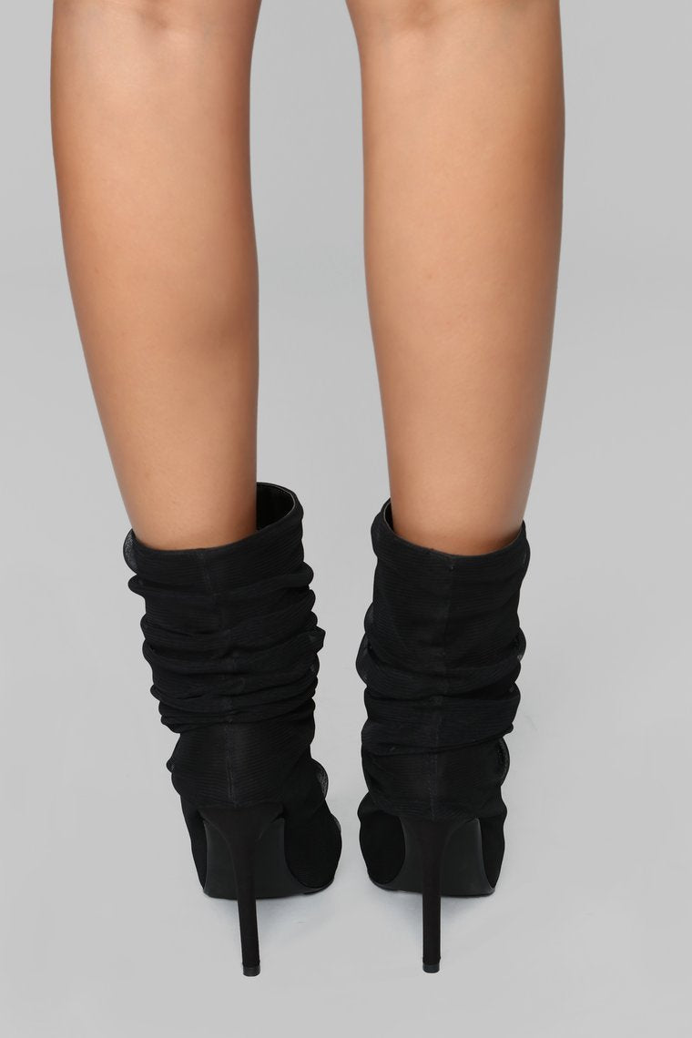 You Deserve It Heeled Bootie - Black