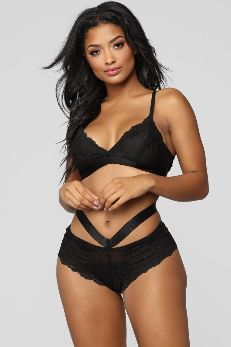 Not Always Around Boyshort Panty - Black