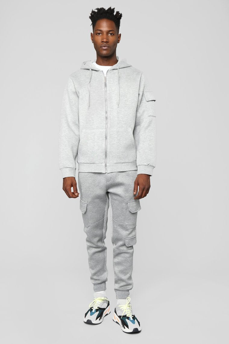 Winson Full Zip Hoodie - Grey