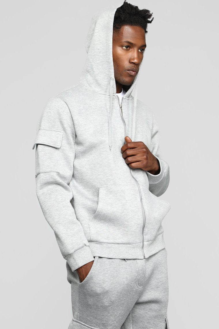 Winson Full Zip Hoodie - Grey