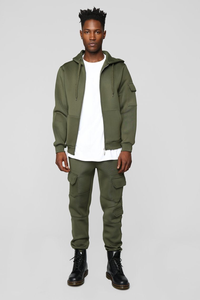Winson Full Zip Hoodie - Olive