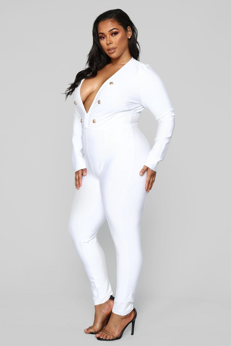 Nobody Does It Better Jumpsuit - White