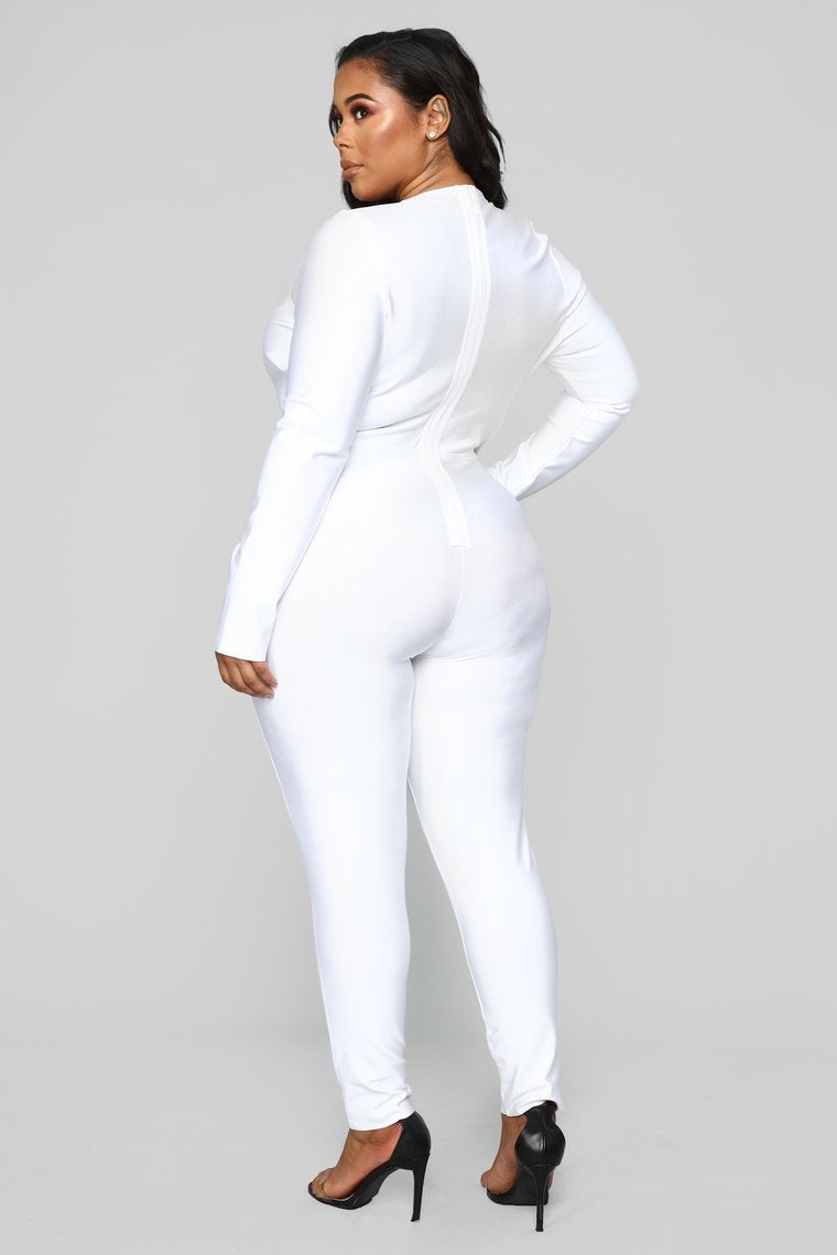 Nobody Does It Better Jumpsuit - White