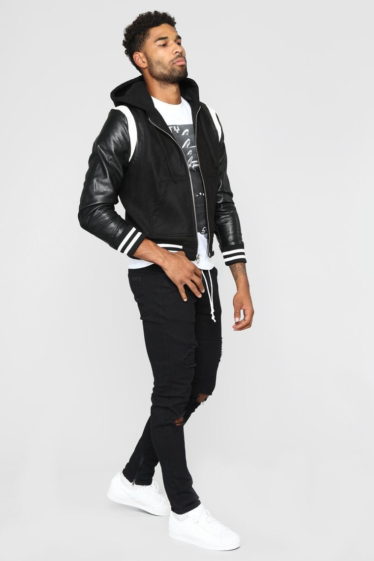 Friday Night Lights Varsity Jacket - Black